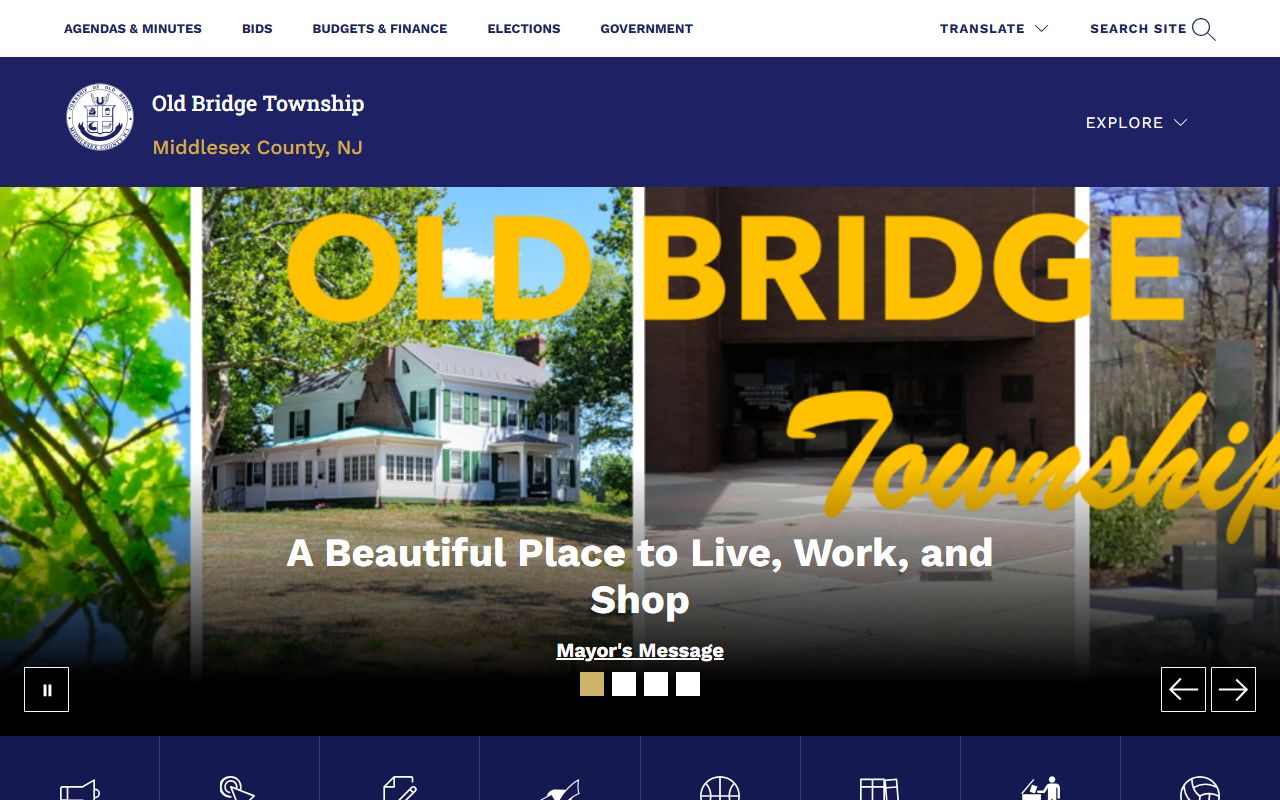 Old Bridge Township homepage for court records and services